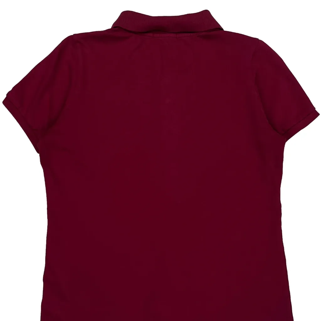 Burberry Polo Shirt - Large Burgundy Cotton - Image 6