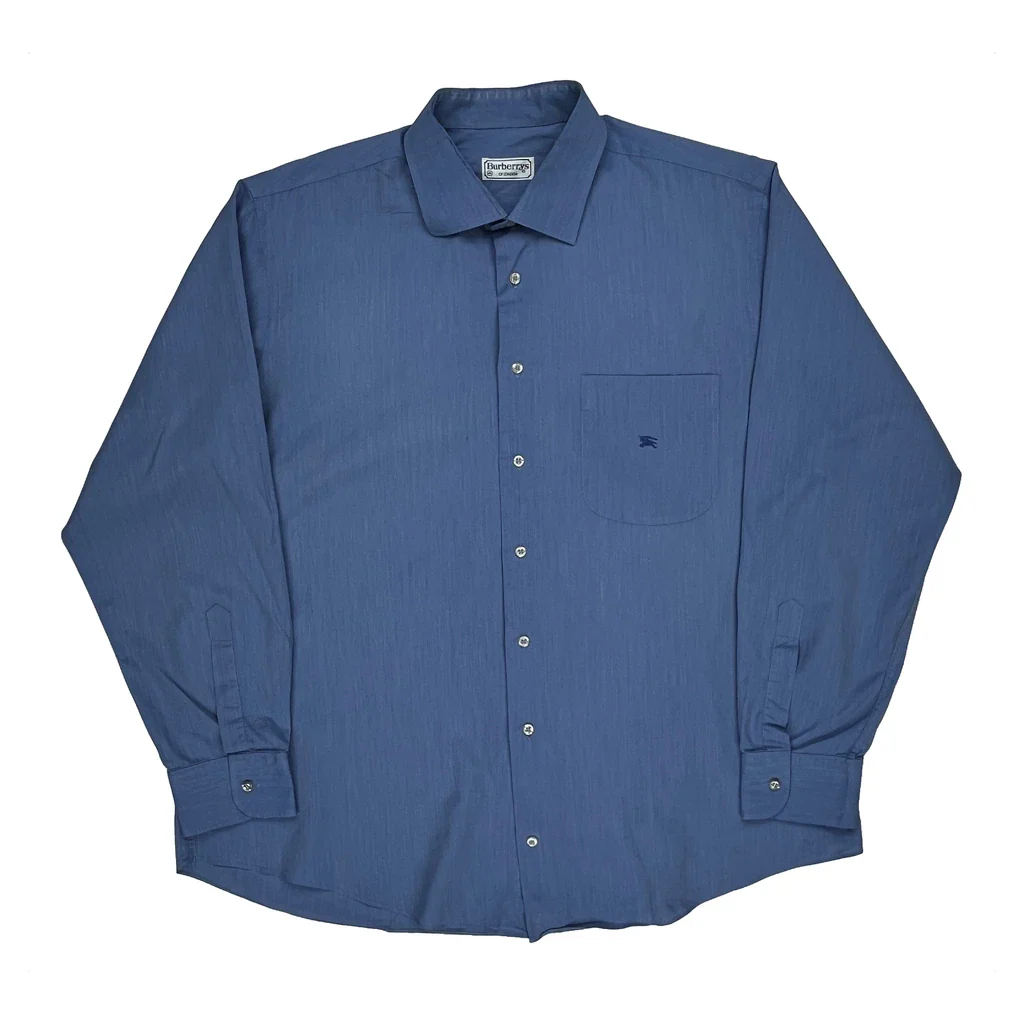 Burberry Shirt - XL Blue Cotton