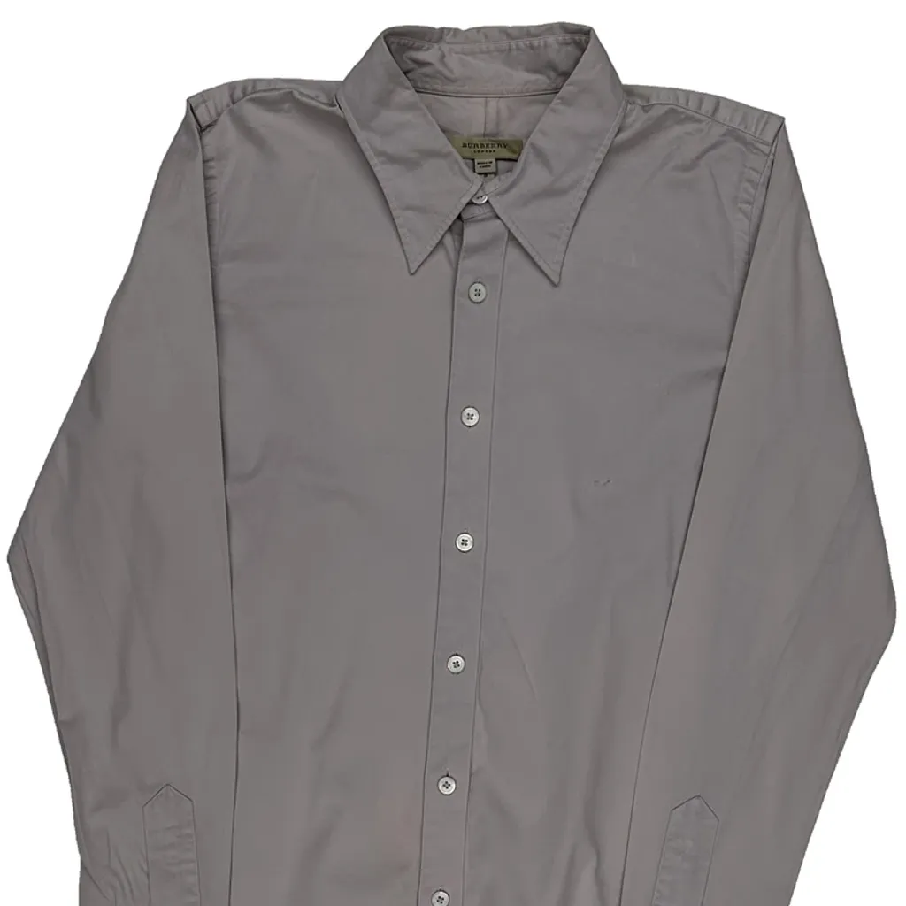 Burberry Shirt - Small Grey Cotton - Image 4