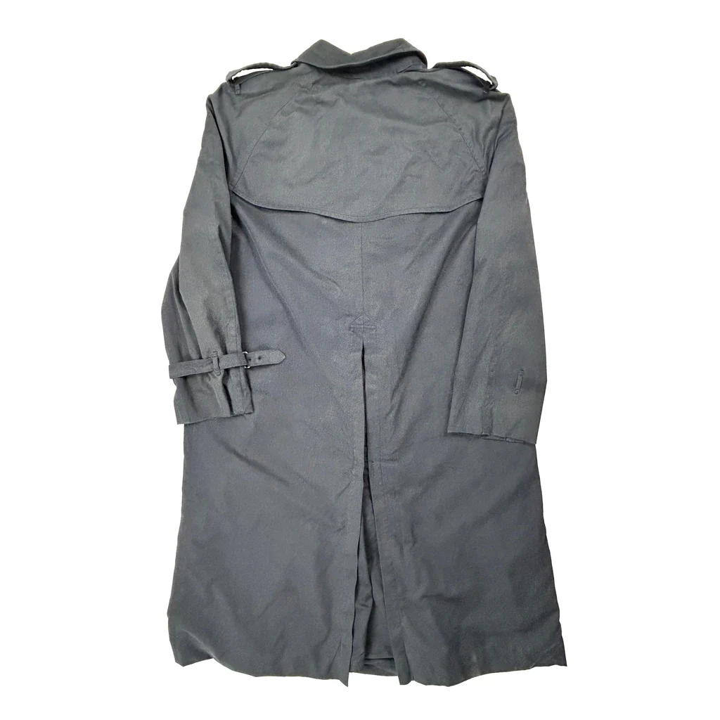 Burberry Double Breasted Trench Coat - Large Grey Cotton - Image 2