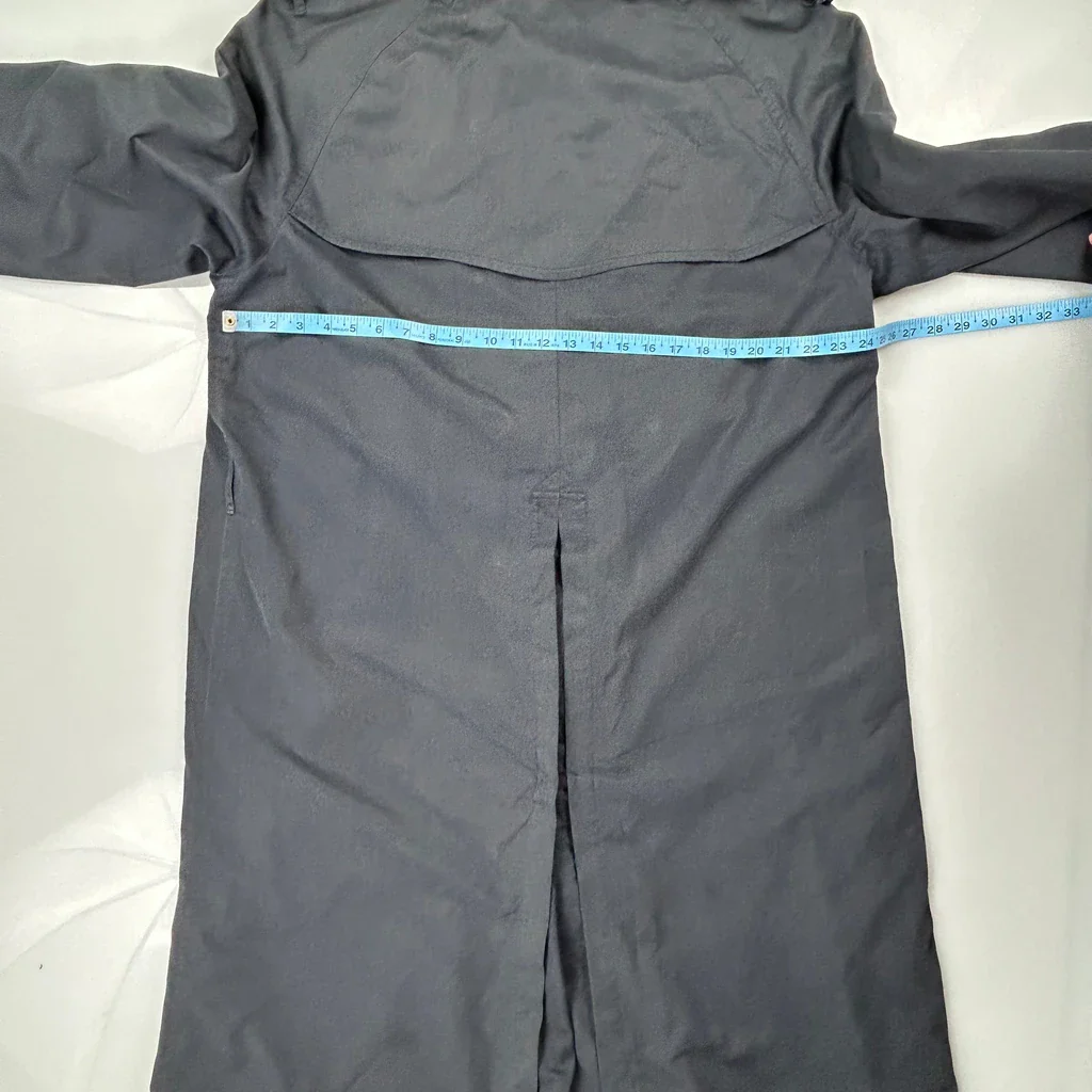 Burberry Double Breasted Trench Coat - Large Grey Cotton - Image 4