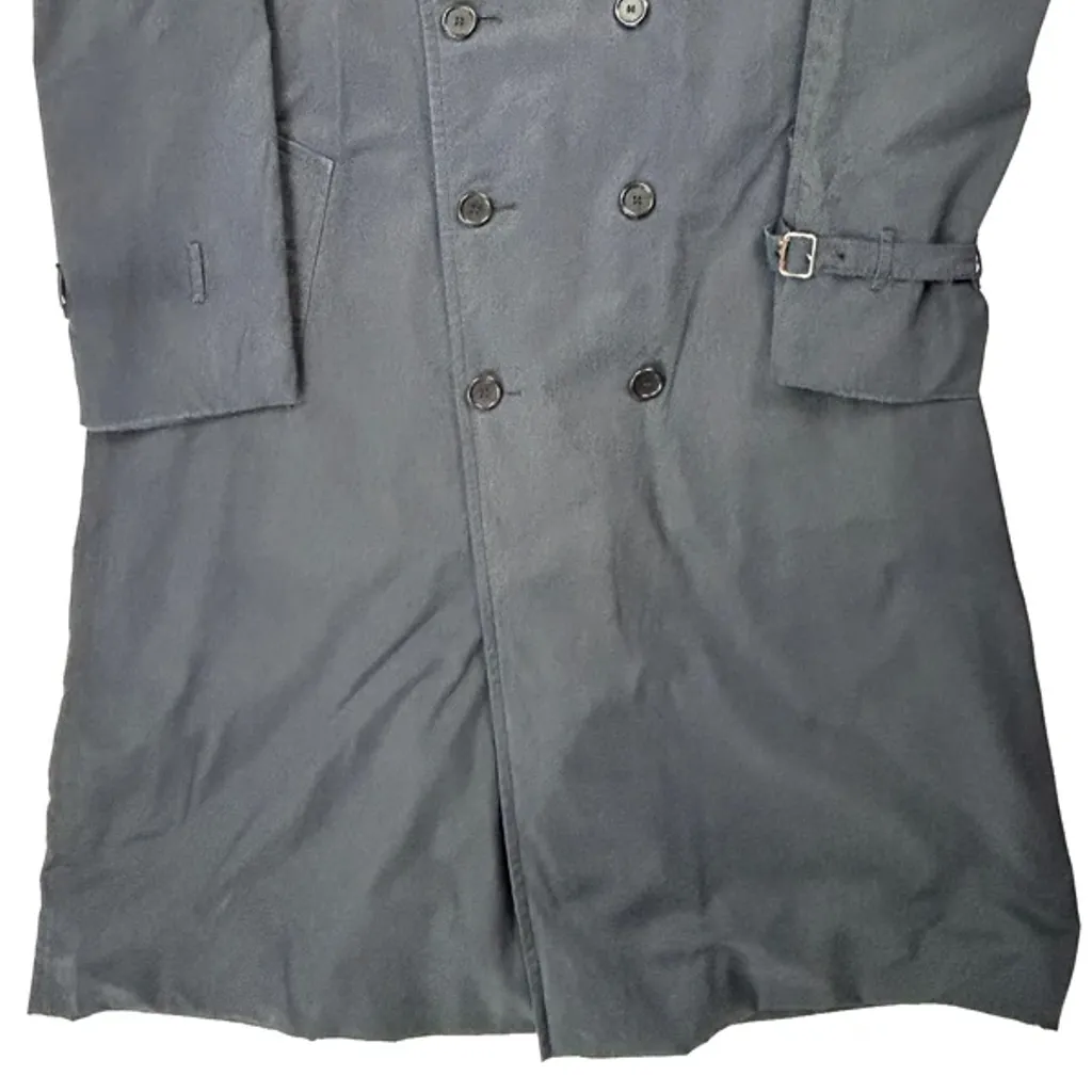 Burberry Double Breasted Trench Coat - Large Grey Cotton - Image 7