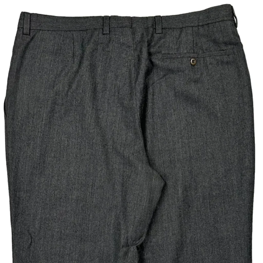 Burberry Pleated Trousers - 36W 29L Grey Wool Blend - Image 6