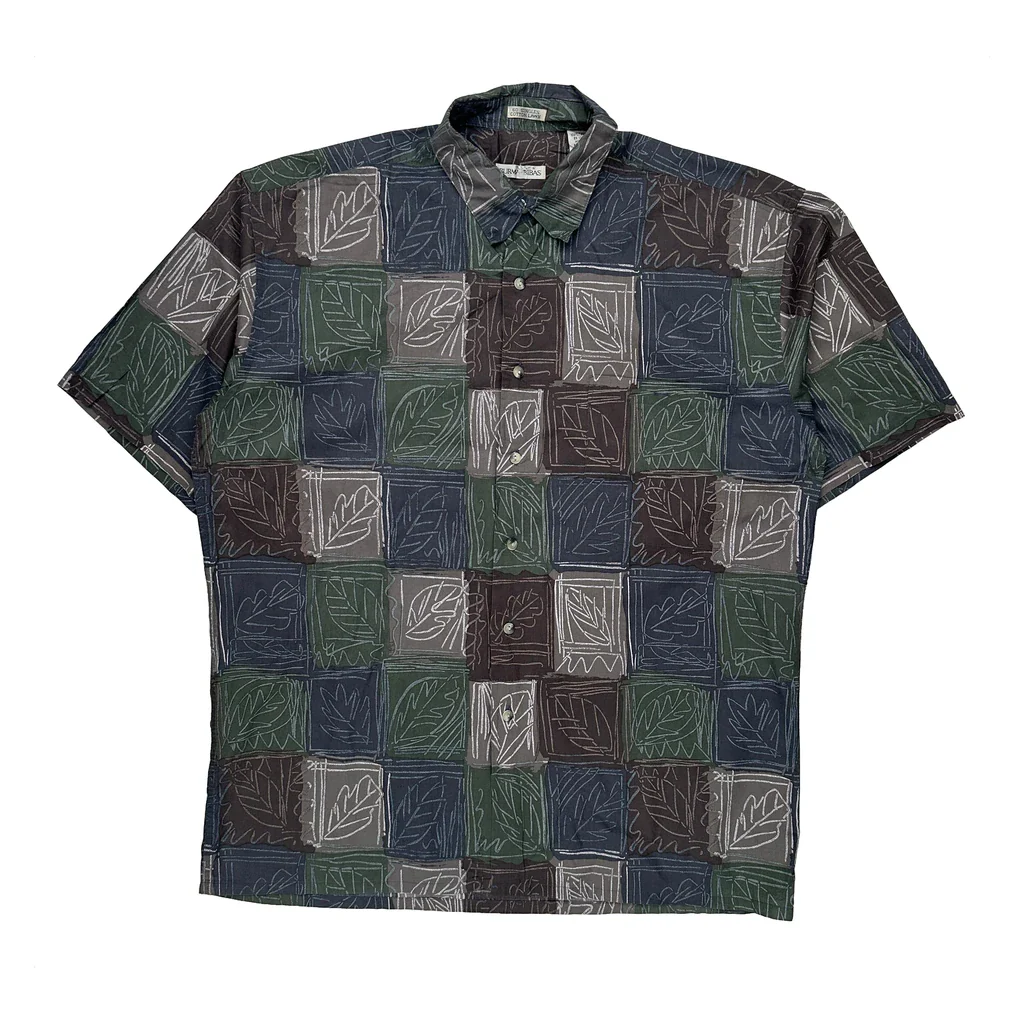 Burma Bibas Short Sleeve Shirt - Large Multicoloured Cotton