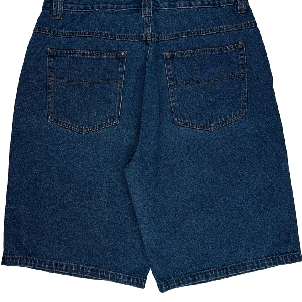 Burnside Denim Shorts - 34W 11L Blue Denim - Image 8