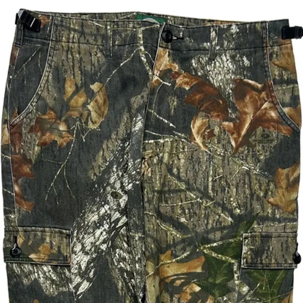 Cabelas Cargo Trousers - 34W 31L Camo Cotton Blend - Image 10