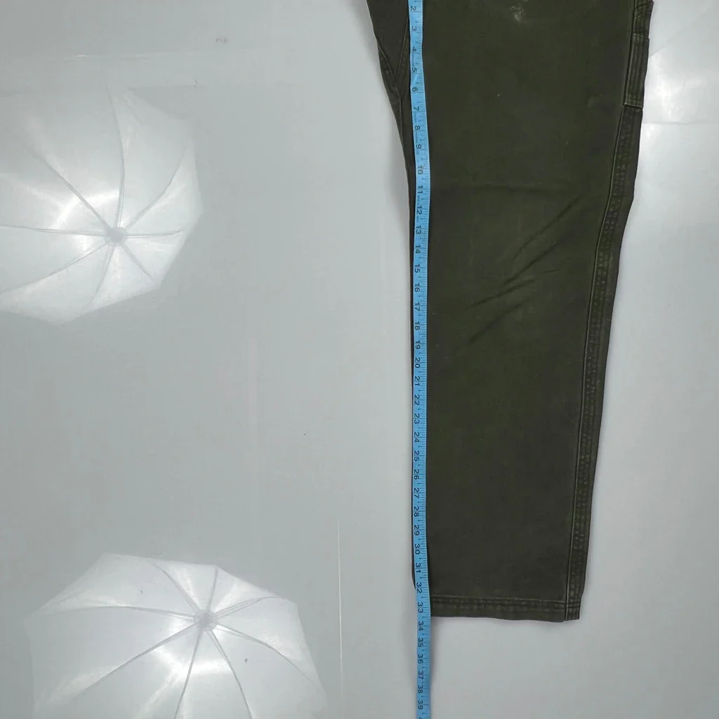 Cabelas Carpenter Trousers - 36W 30L Green Cotton - Image 5