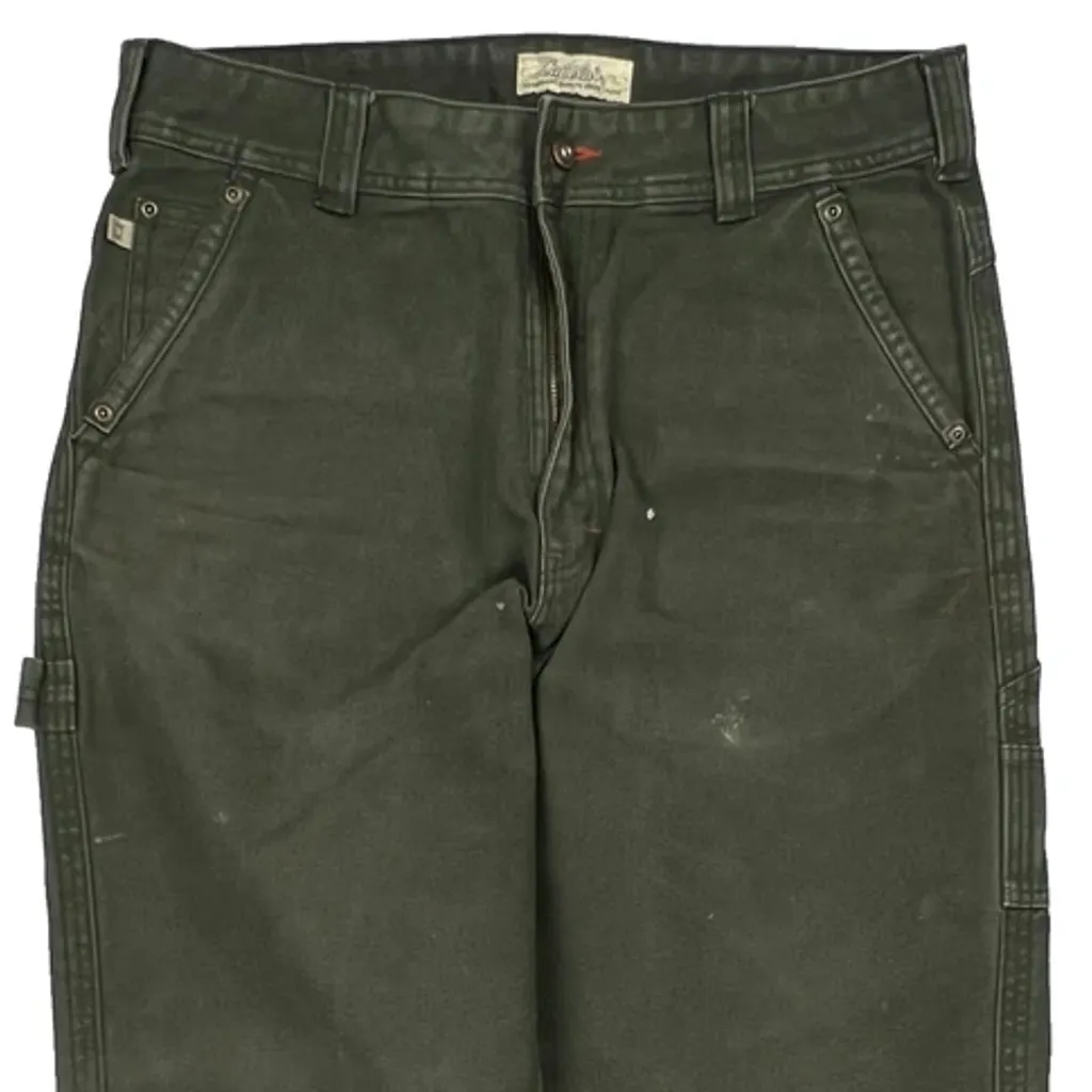 Cabelas Carpenter Trousers - 36W 30L Green Cotton - Image 9