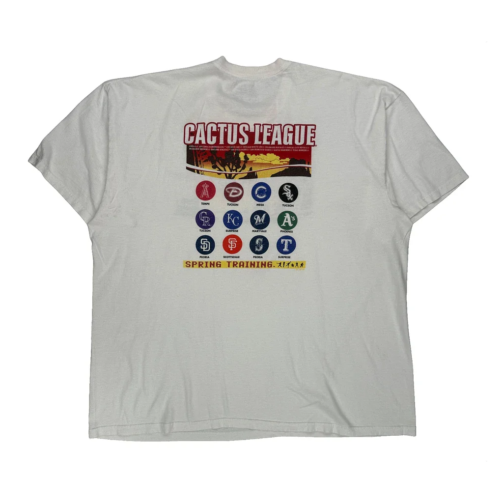 Cactus League Spring Training Nike Graphic T-Shirt - 2XL White Cotton - Image 2