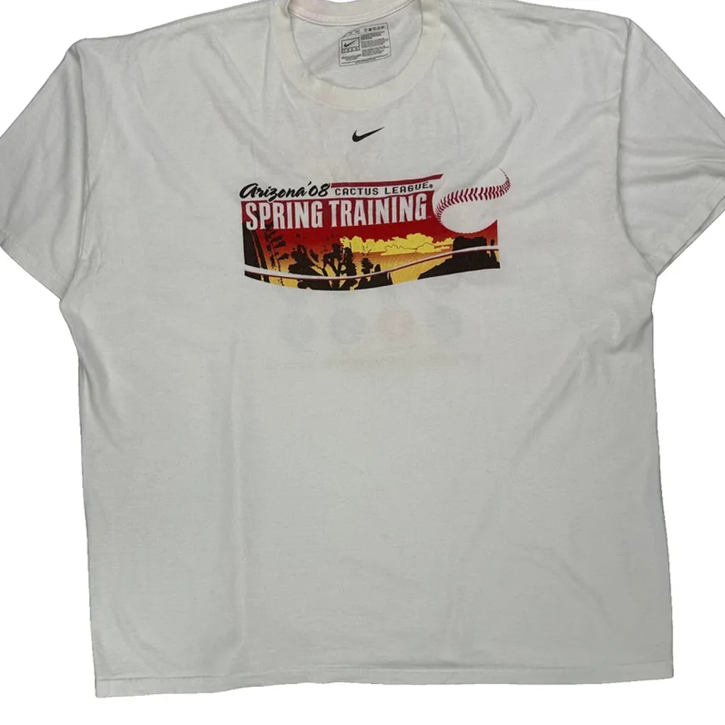 Cactus League Spring Training Nike Graphic T-Shirt - 2XL White Cotton - Image 4