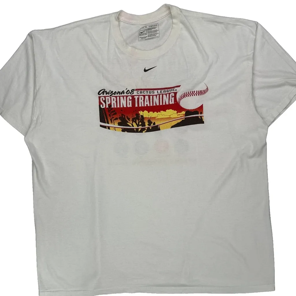 Cactus League Spring Training Nike Graphic T-Shirt - 2XL White Cotton - Image 5