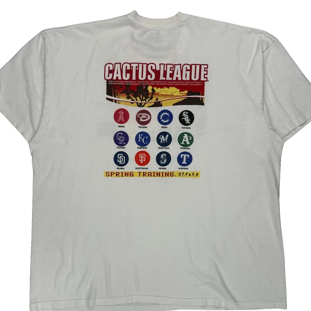 Cactus League Spring Training Nike Graphic T-Shirt - 2XL White Cotton - Image 7