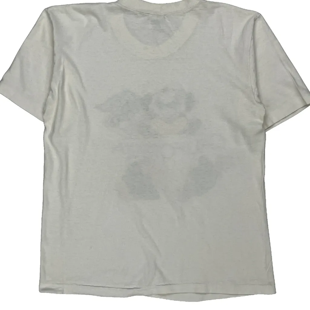 California Disney Cartoon T-Shirt - Medium White Cotton - Image 6
