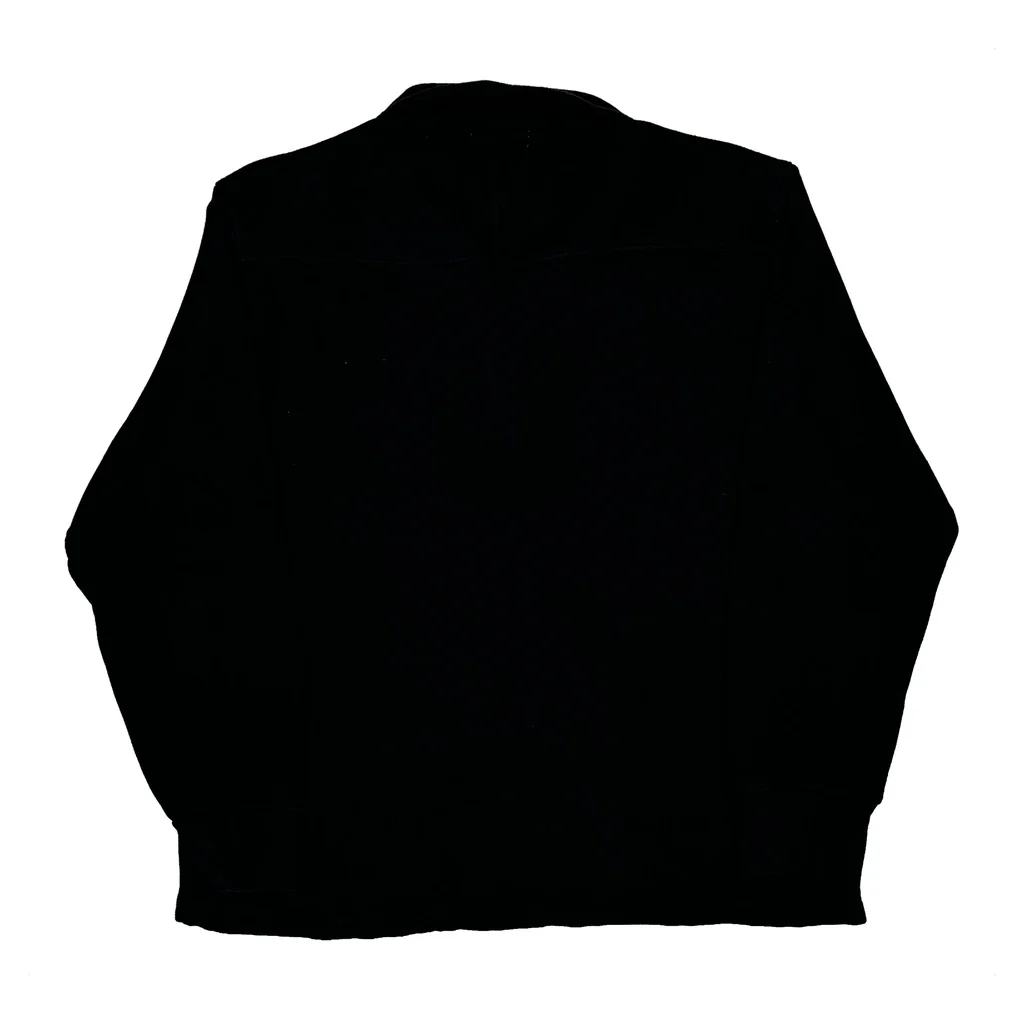 Calvin Klein 1/4 Zip - Large Black Cotton - Image 2