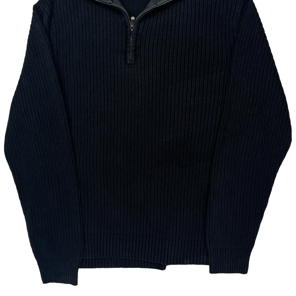 Calvin Klein 1/4 Zip - XL Black Cotton - Image 4