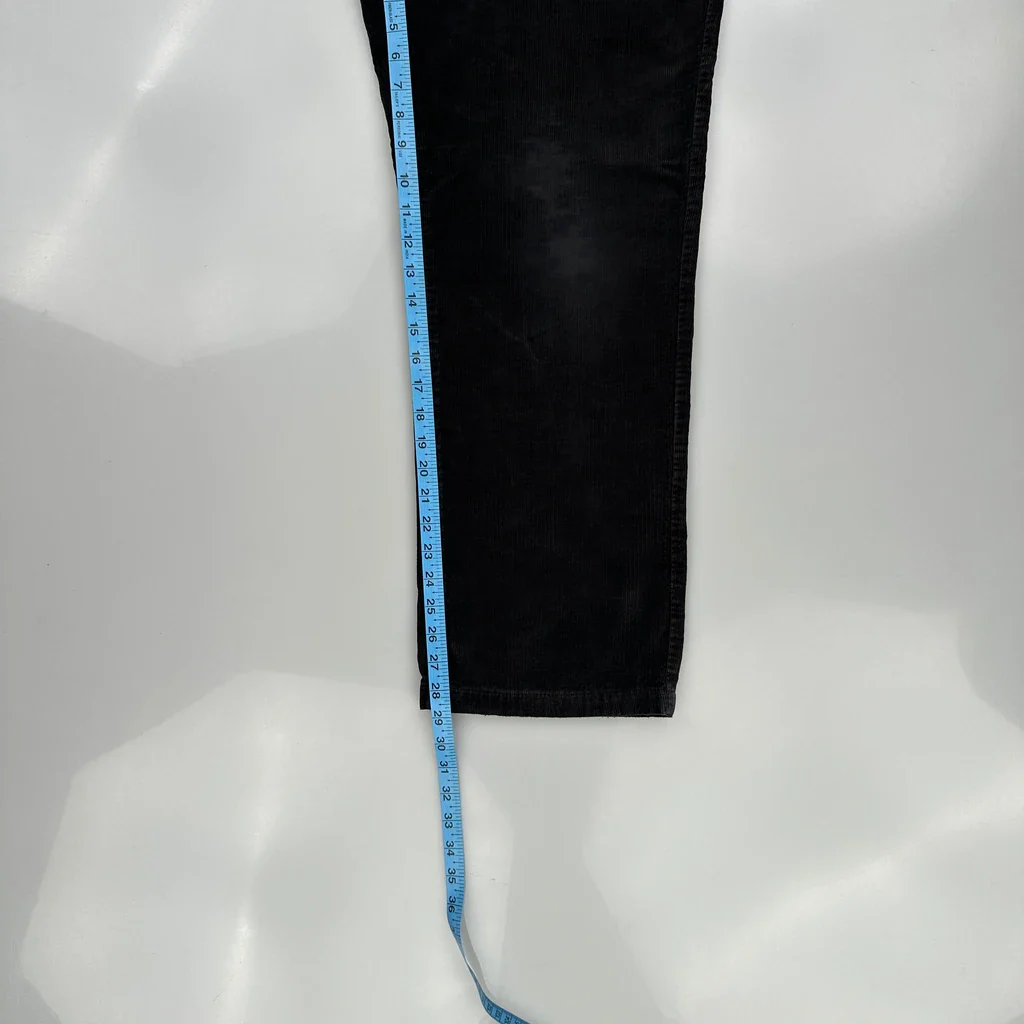Calvin Klein Cord Trousers - 33″ Waist Black Cotton - Image 5