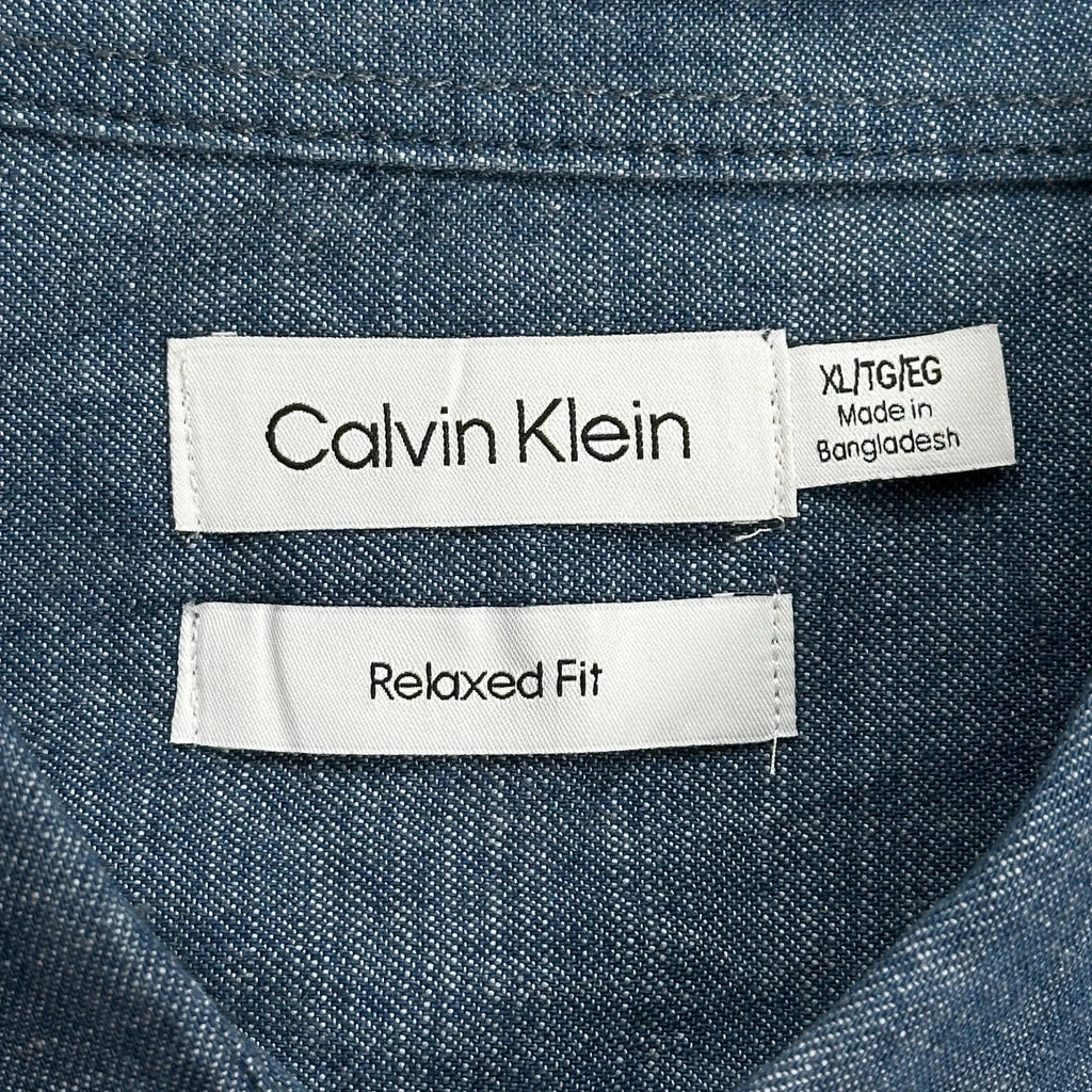 Calvin Klein Denim Shirt - XL Blue Cotton - Image 3