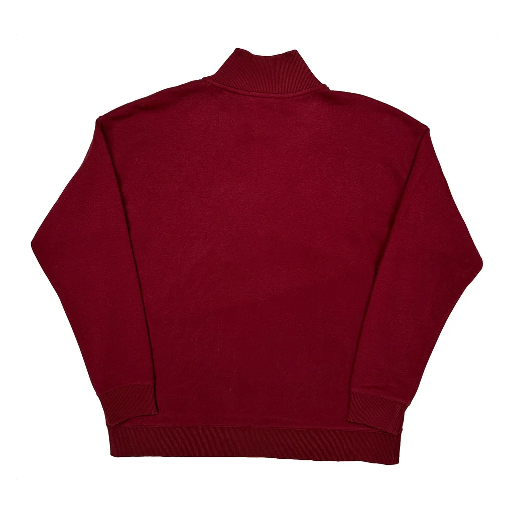 Calvin Klein Jeans 1/4 Zip - Large Red Cotton - Image 2