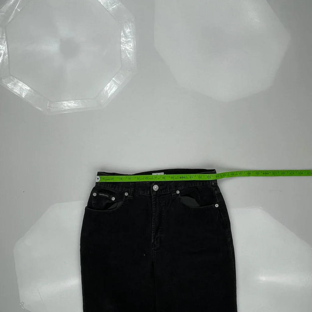 Calvin Klein Jeans Cord Pants - 28″ Waist Black Cotton - Image 3