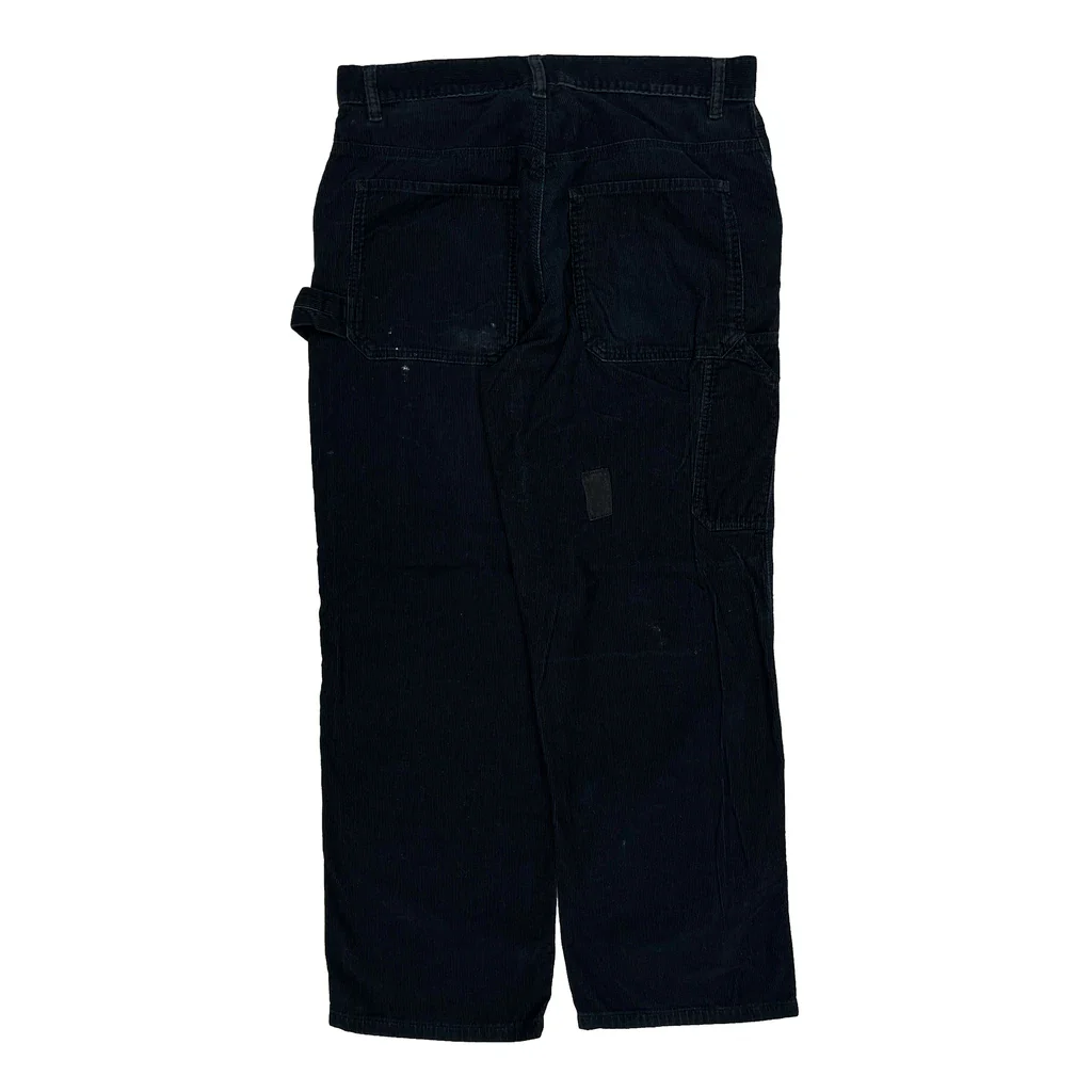 Calvin Klein Jeans Cord Trousers - 32″ Waist Black Cotton