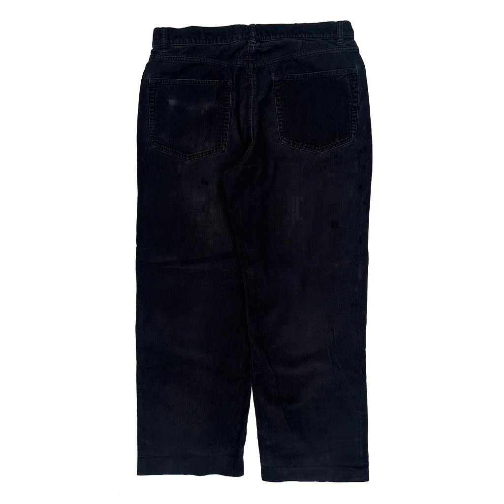 Calvin Klein Jeans Cord Trousers - 36″ Waist Black Corduroy