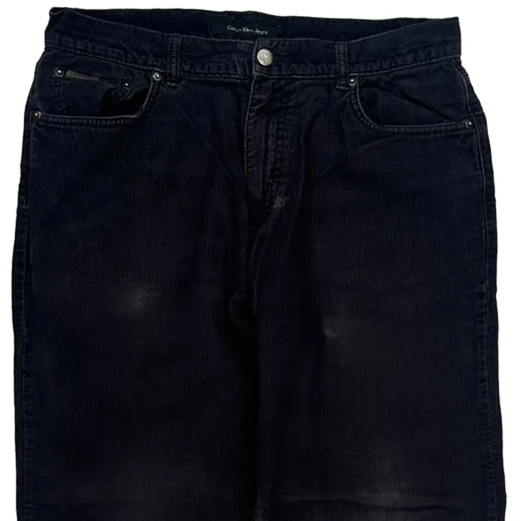 Calvin Klein Jeans Cord Trousers - 36″ Waist Black Corduroy - Image 10