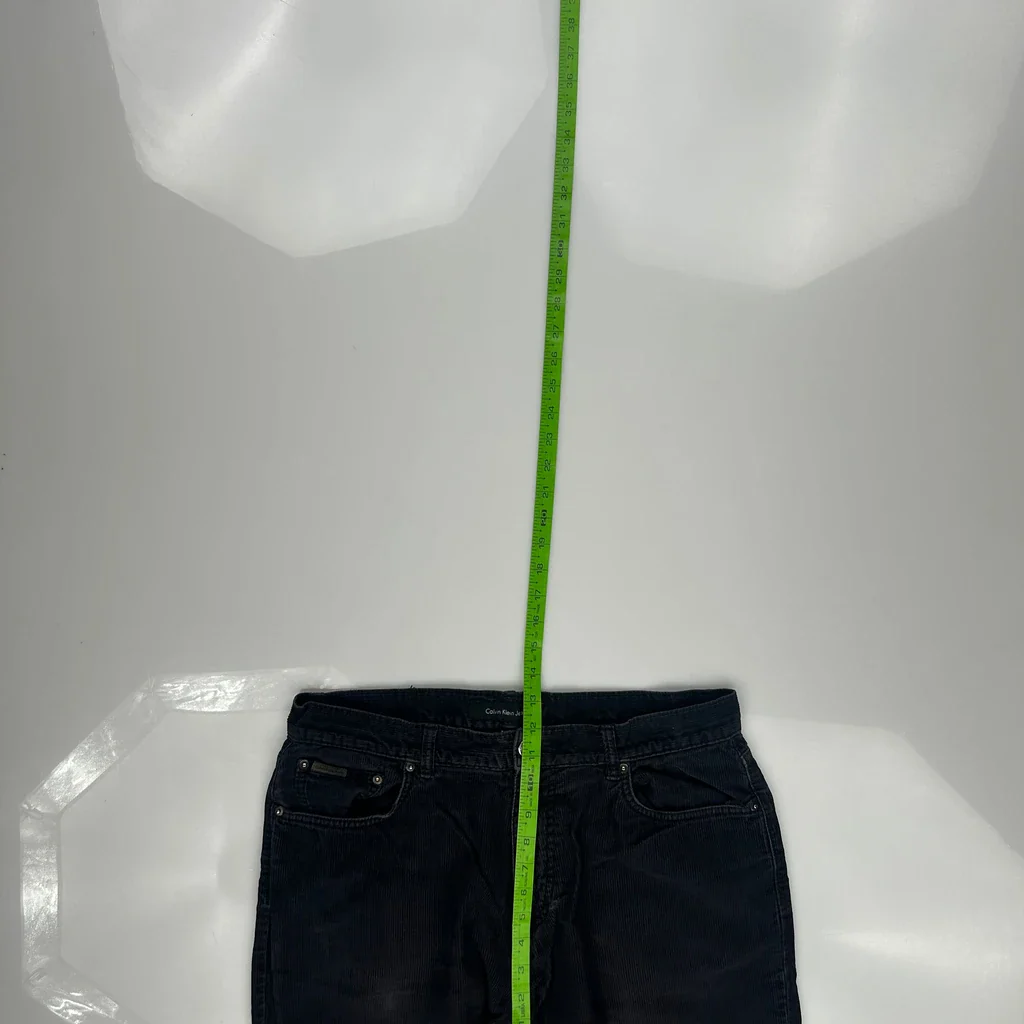 Calvin Klein Jeans Cord Trousers - 36″ Waist Black Corduroy - Image 4