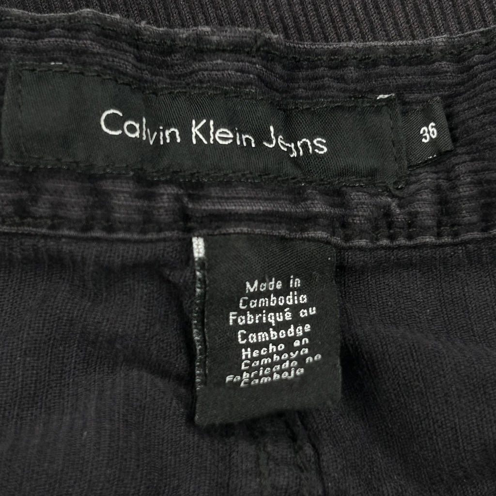 Calvin Klein Jeans Cord Trousers - 36″ Waist Black Corduroy - Image 6