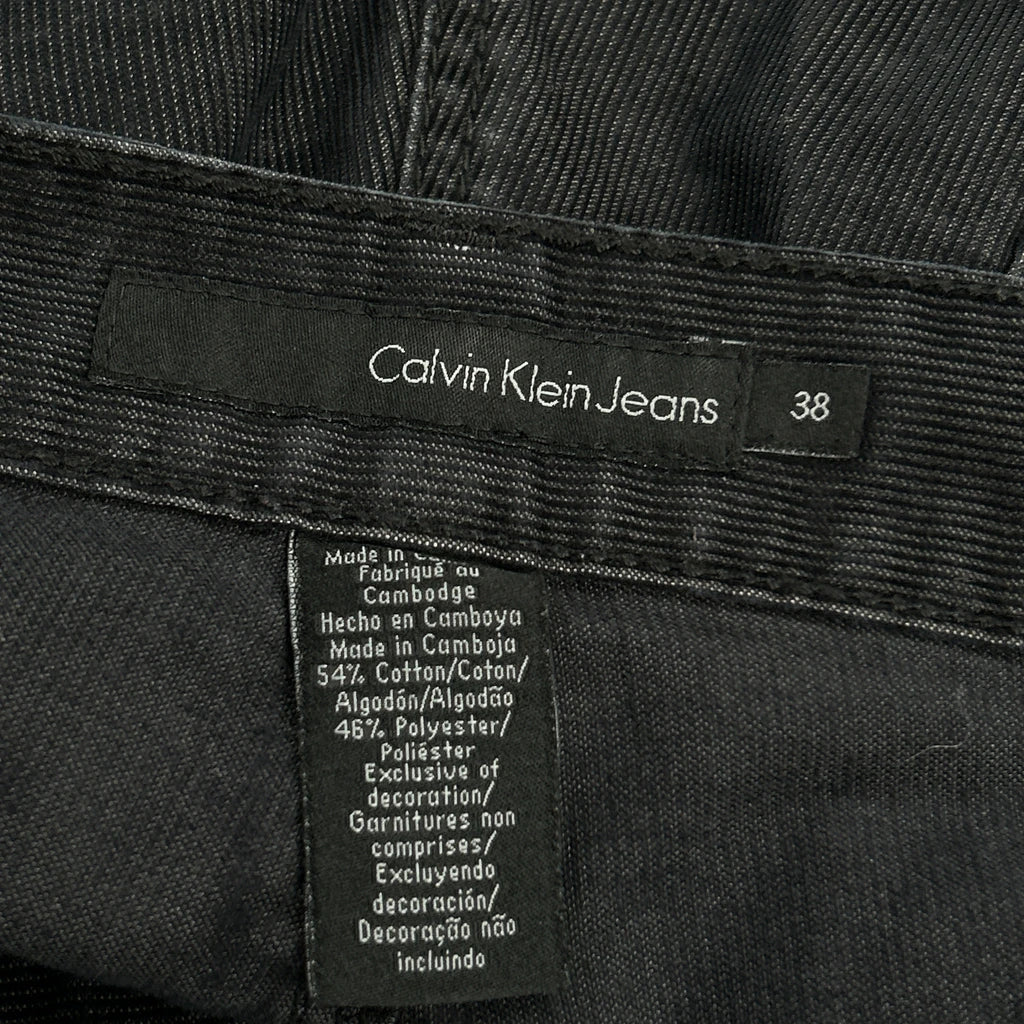 Calvin Klein Jeans Cord Trousers - 38″ Waist Grey Cotton Blend - Image 6