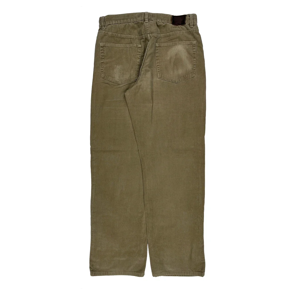Calvin Klein Jeans Cord Trousers - 31″ Waist Khaki Corduroy