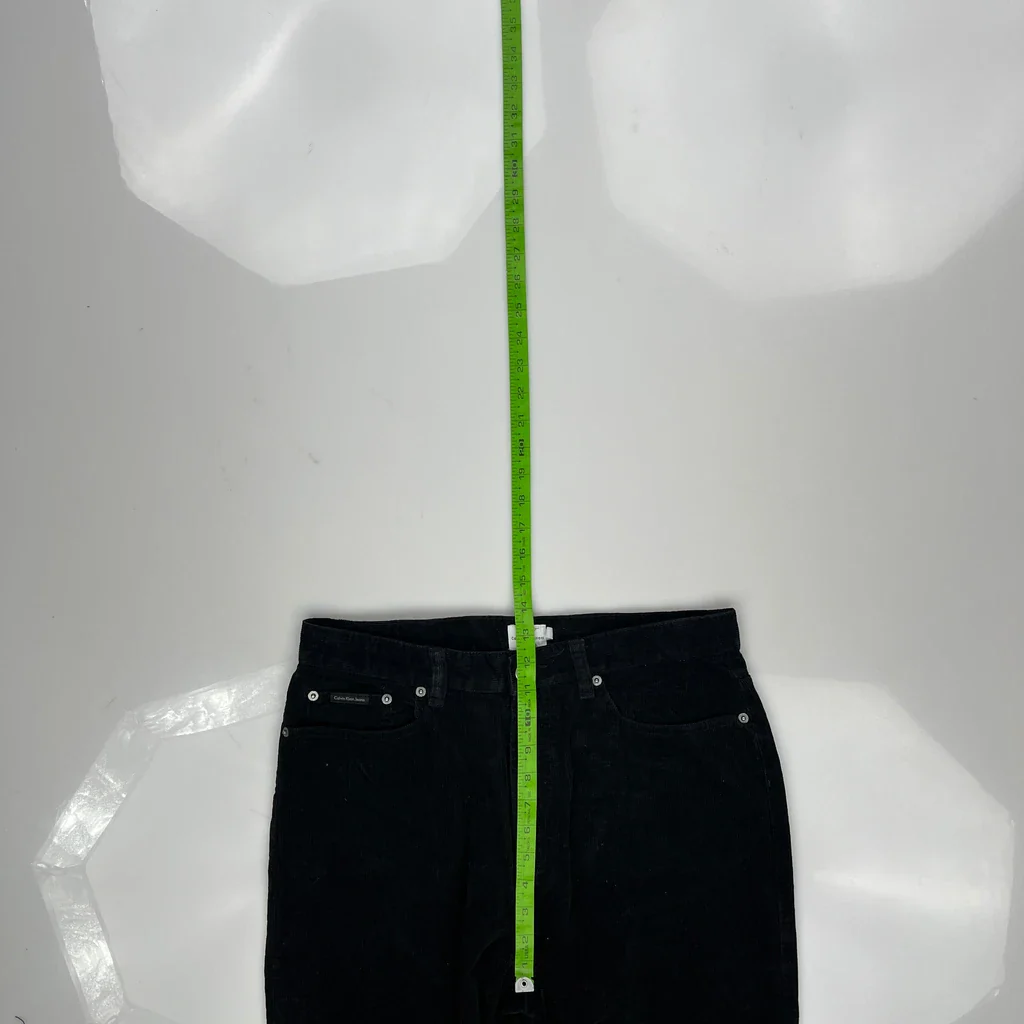 Calvin Klein Jeans Cord Trousers - 32″ Waist Black Cotton - Image 4