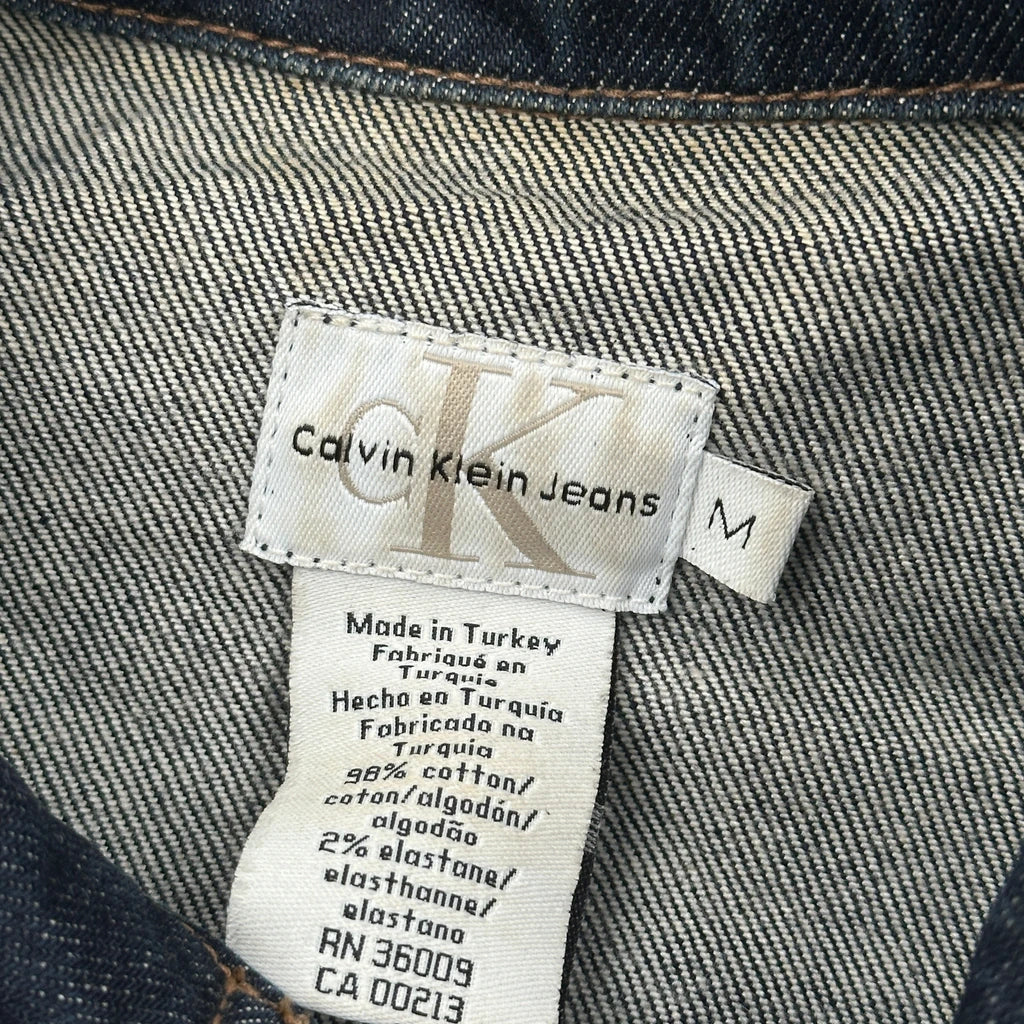 Calvin Klein Jeans Denim Jacket - Medium Dark Wash Cotton - Image 3