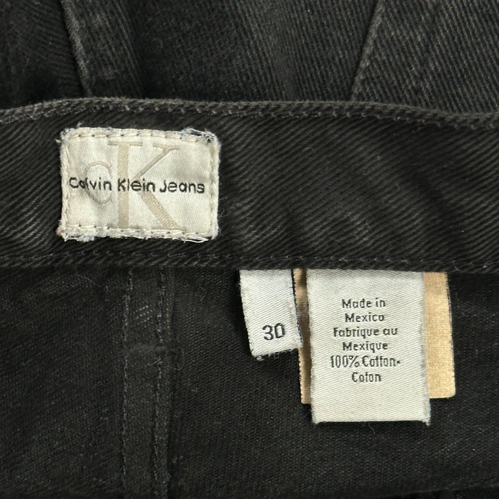Calvin Klein Jeans Denim Shorts - 28W 9L Black Cotton - Image 6