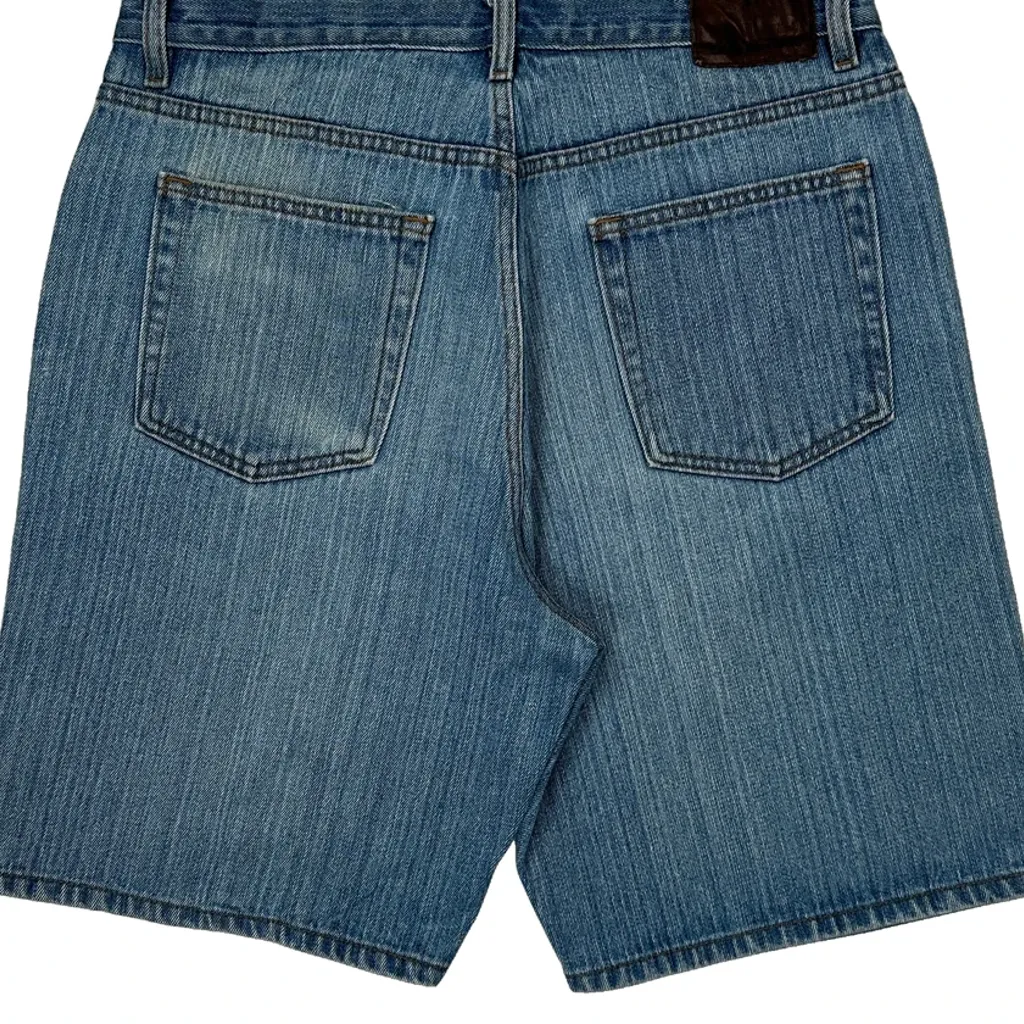 Calvin Klein Jeans Baggy Denim Shorts - 32W 9L Blue Cotton - Image 7