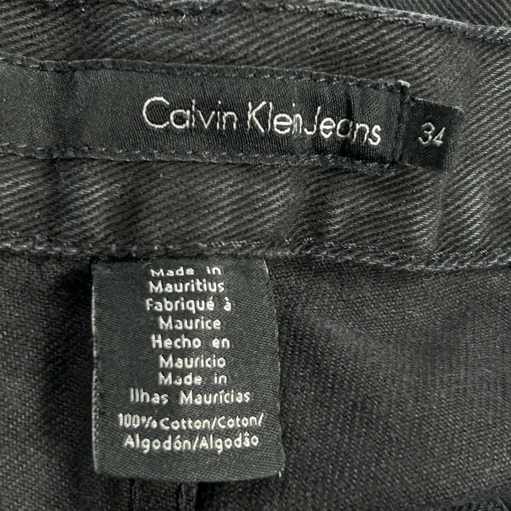 Calvin Klein Jeans - 34W 33L Black Cotton - Image 6