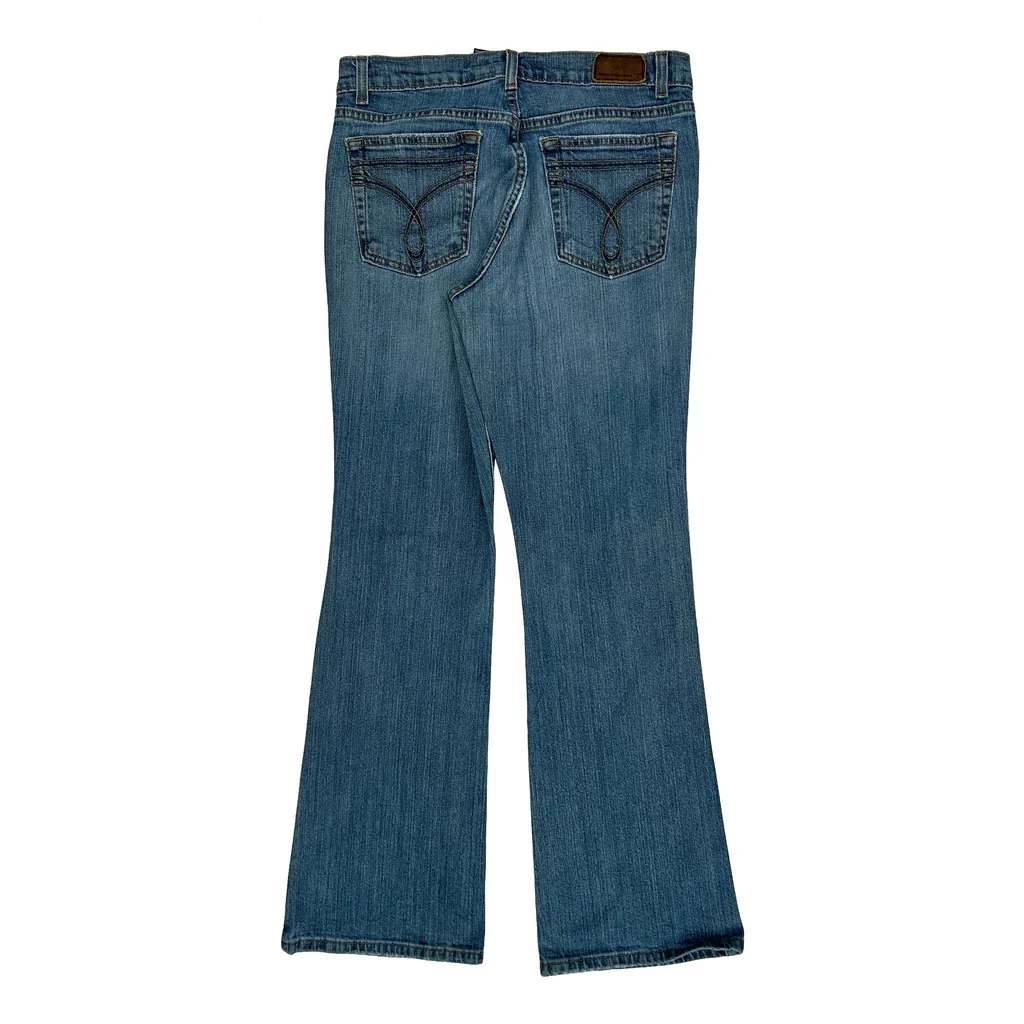 Calvin Klein Jeans Flared Jeans - 29W UK 8 Blue Cotton