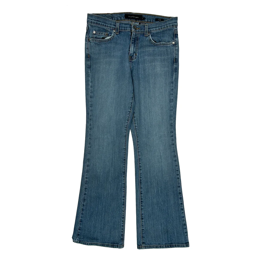 Calvin Klein Jeans Flared Jeans - 29W UK 8 Blue Cotton - Image 2