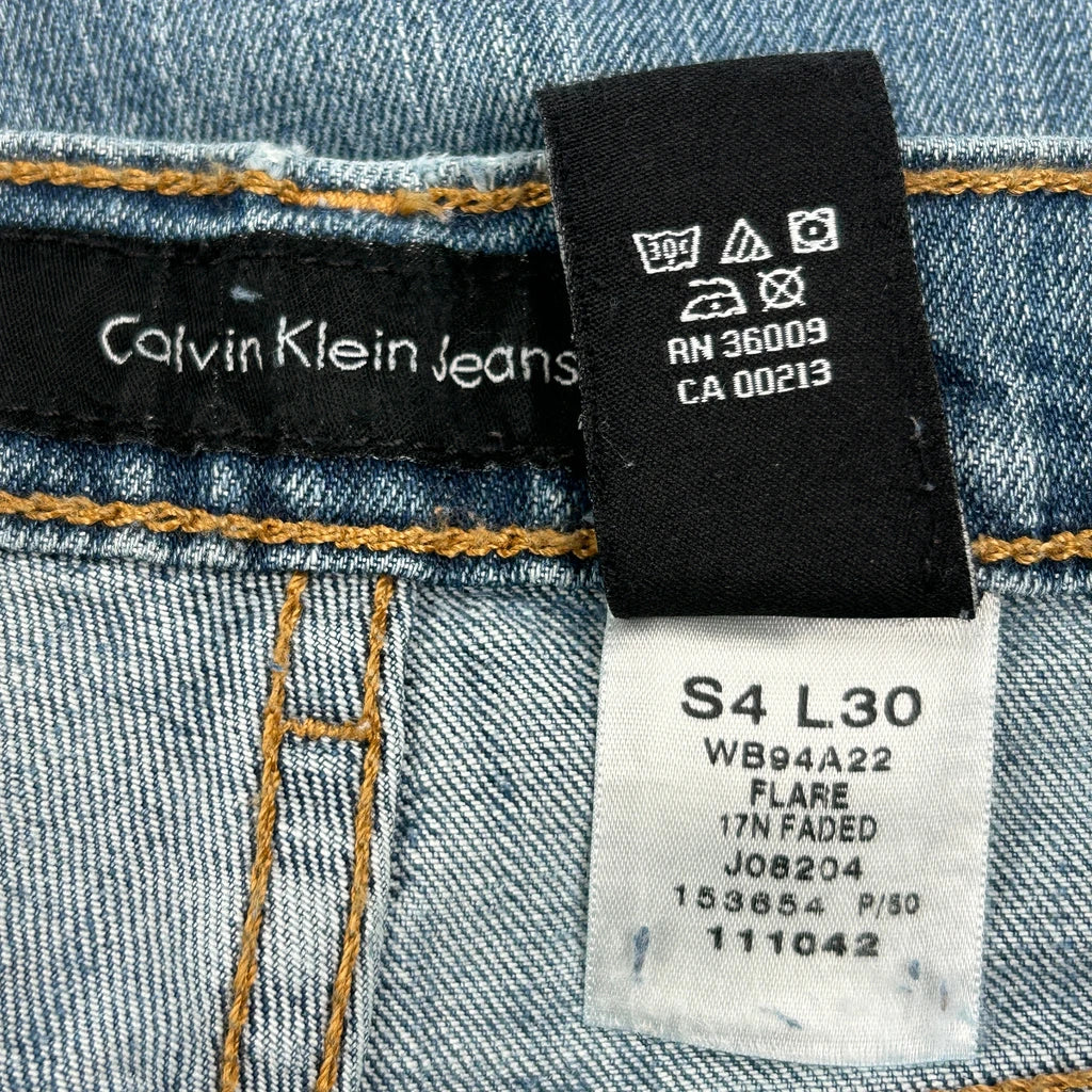 Calvin Klein Jeans Flared Jeans - 29W UK 8 Blue Cotton - Image 6