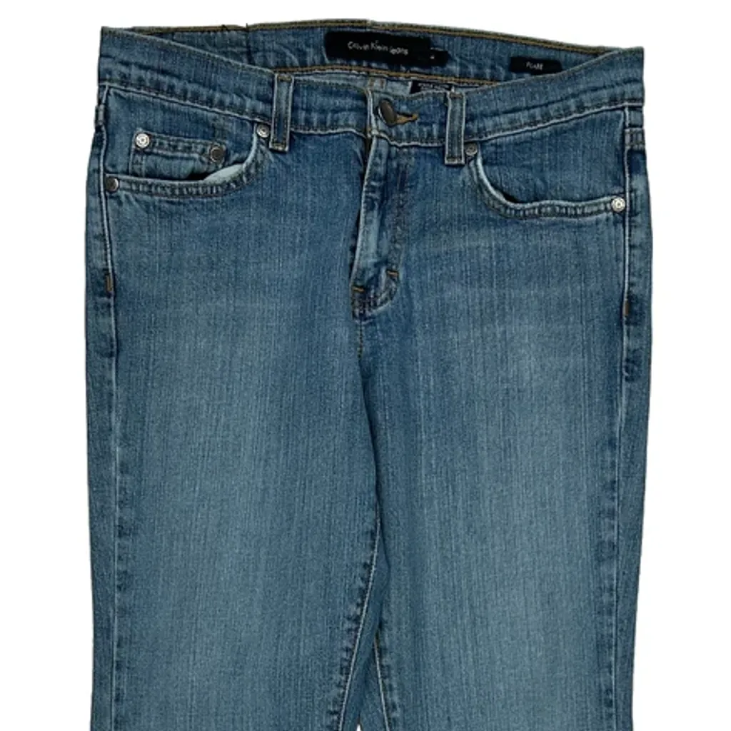 Calvin Klein Jeans Flared Jeans - 29W UK 8 Blue Cotton - Image 9