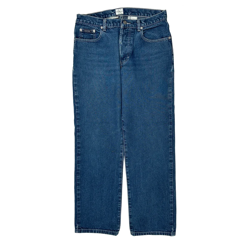 Calvin Klein Jeans - 32W UK 12 Blue Cotton - Image 2