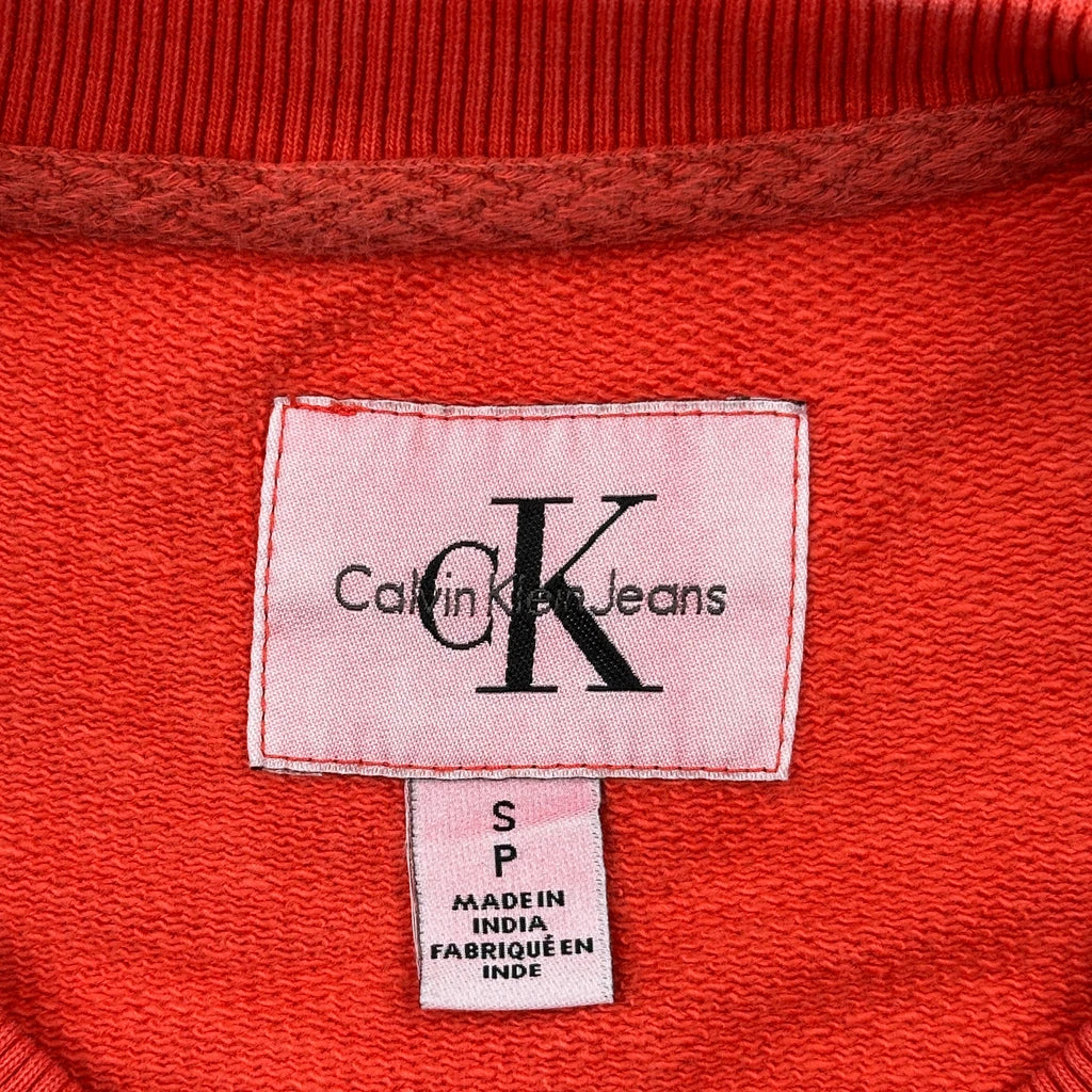 Calvin Klein Jeans Sweatshirt - Small Red Cotton - Image 3