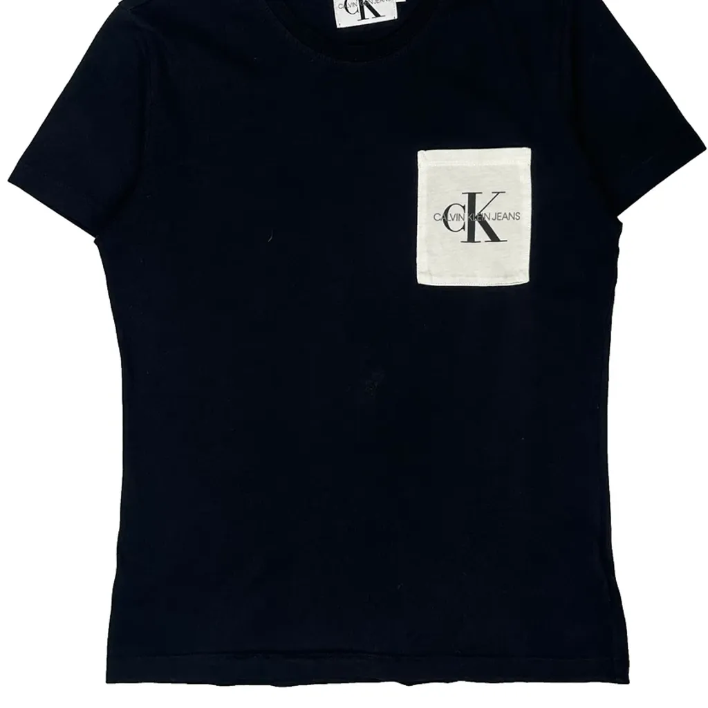 Calvin Klein Jeans T-Shirt - Medium Black Cotton - Image 4