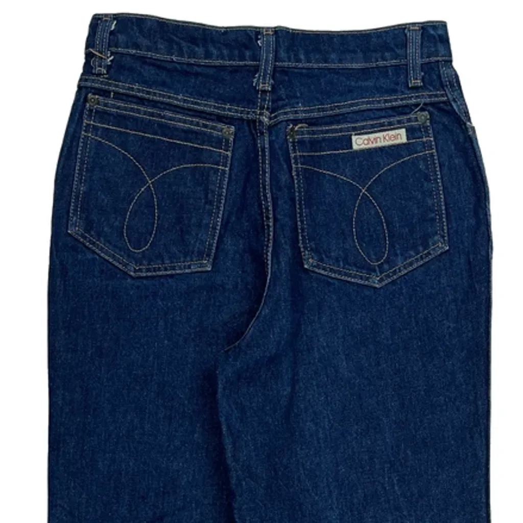 80s/90s Calvin Klein Jeans - 26W UK 6 Blue Denim - Image 7