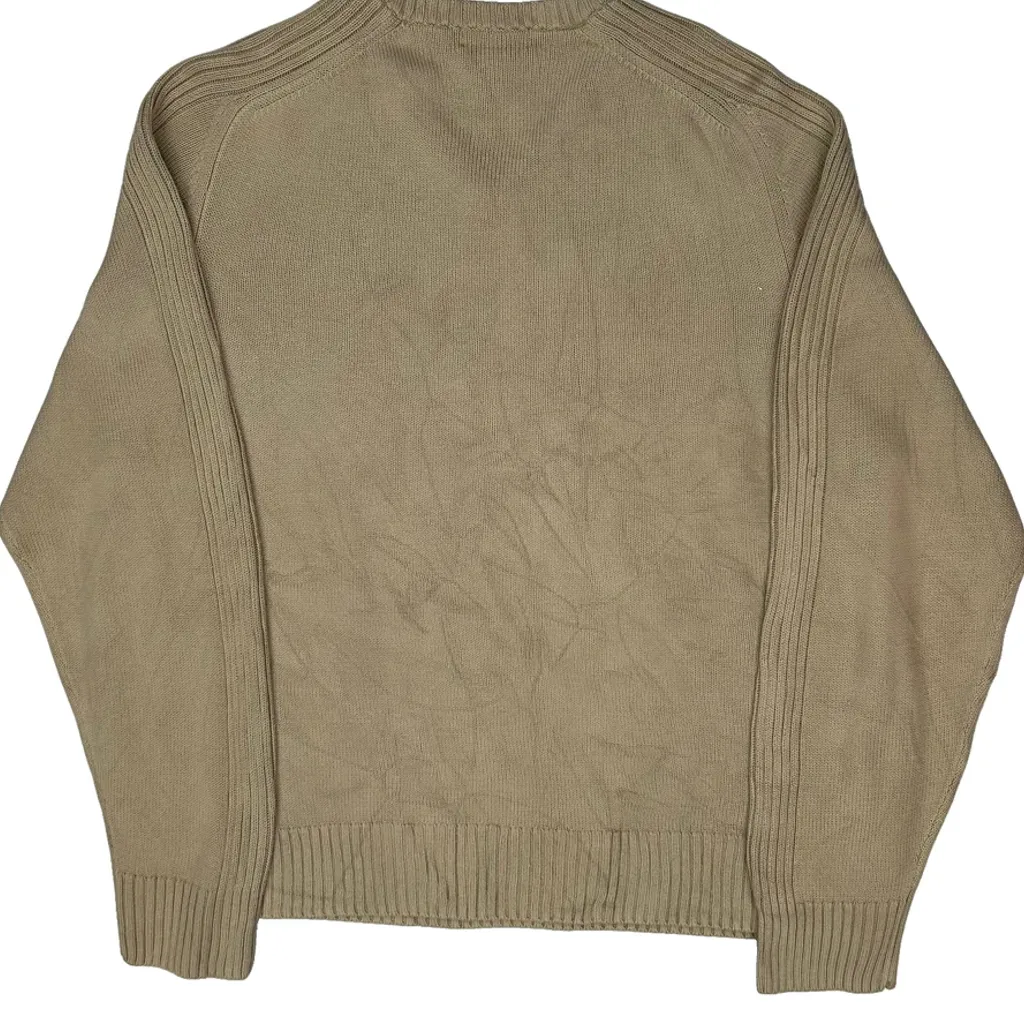 Calvin Klein Jumper - XL Beige Cotton Blend - Image 7
