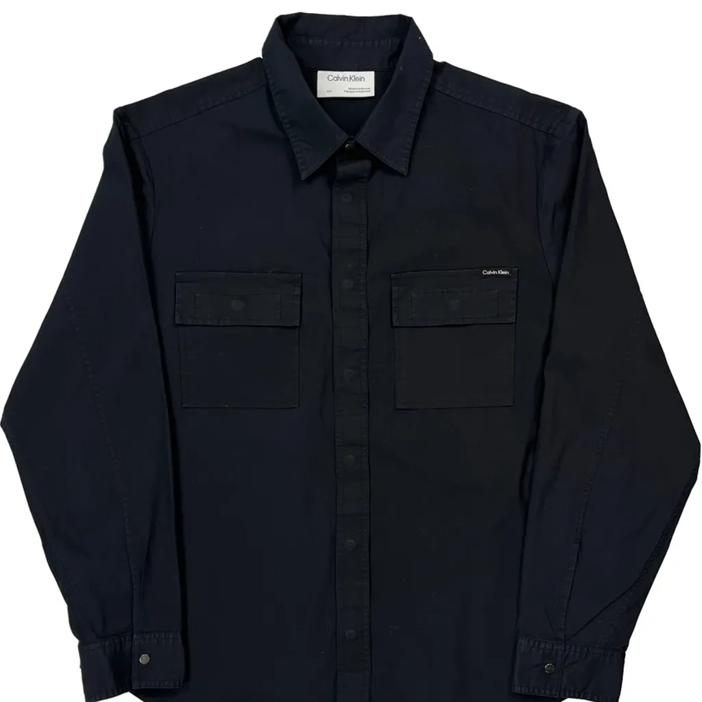 Calvin Klein Shirt - Large Black Cotton - Image 5