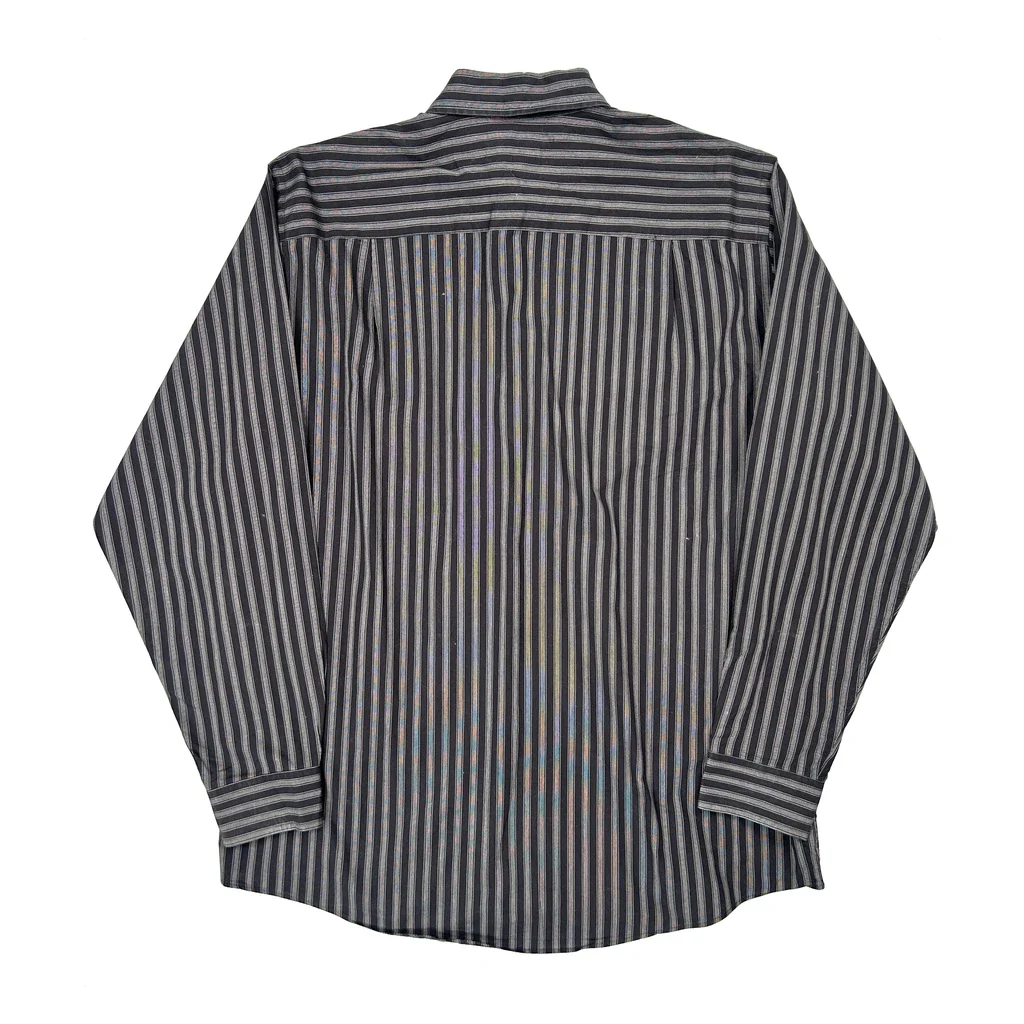 Calvin Klein Striped Shirt - XL Gray Cotton - Image 2