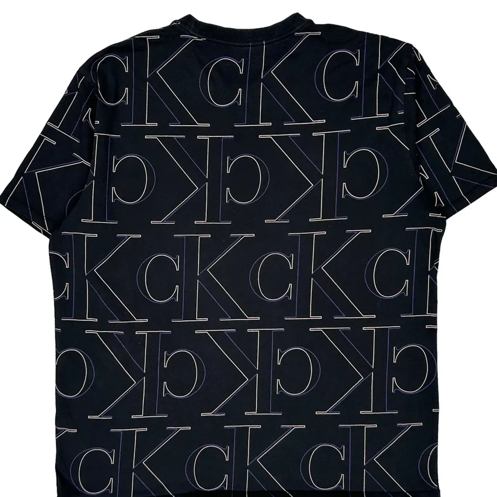 Calvin Klein T-Shirt - Large Black Cotton - Image 6