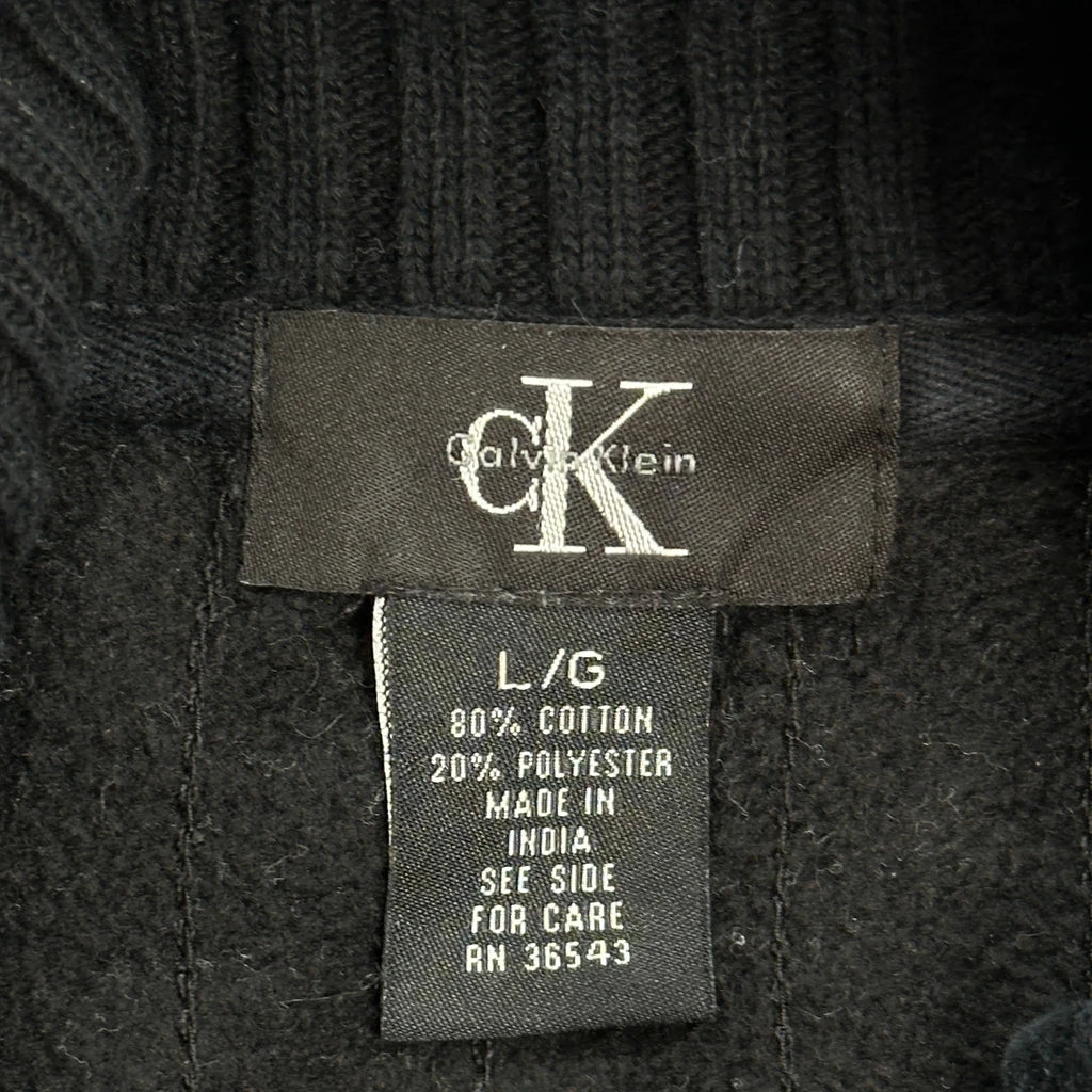 Calvin Klein Zip Up - Large Black Cotton - Image 3