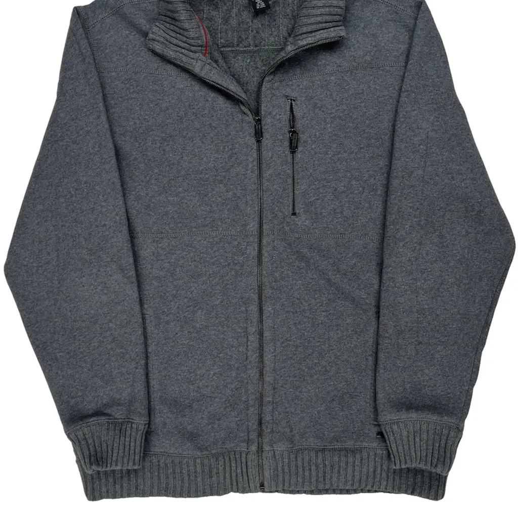 Calvin Klein Zip Up - XL Grey Cotton Blend - Image 5