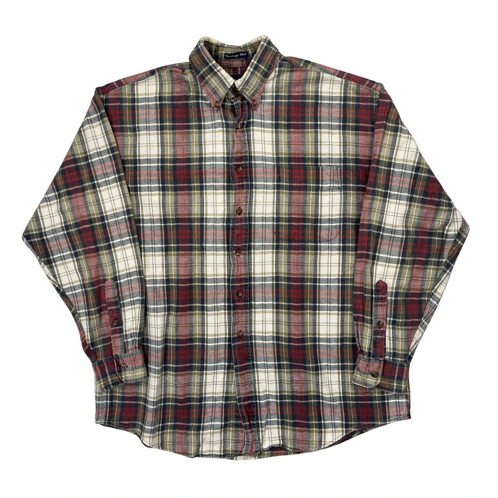 Cambridge Plaid Gant Checked Flannel Shirt - Large Multicoloured Cotton